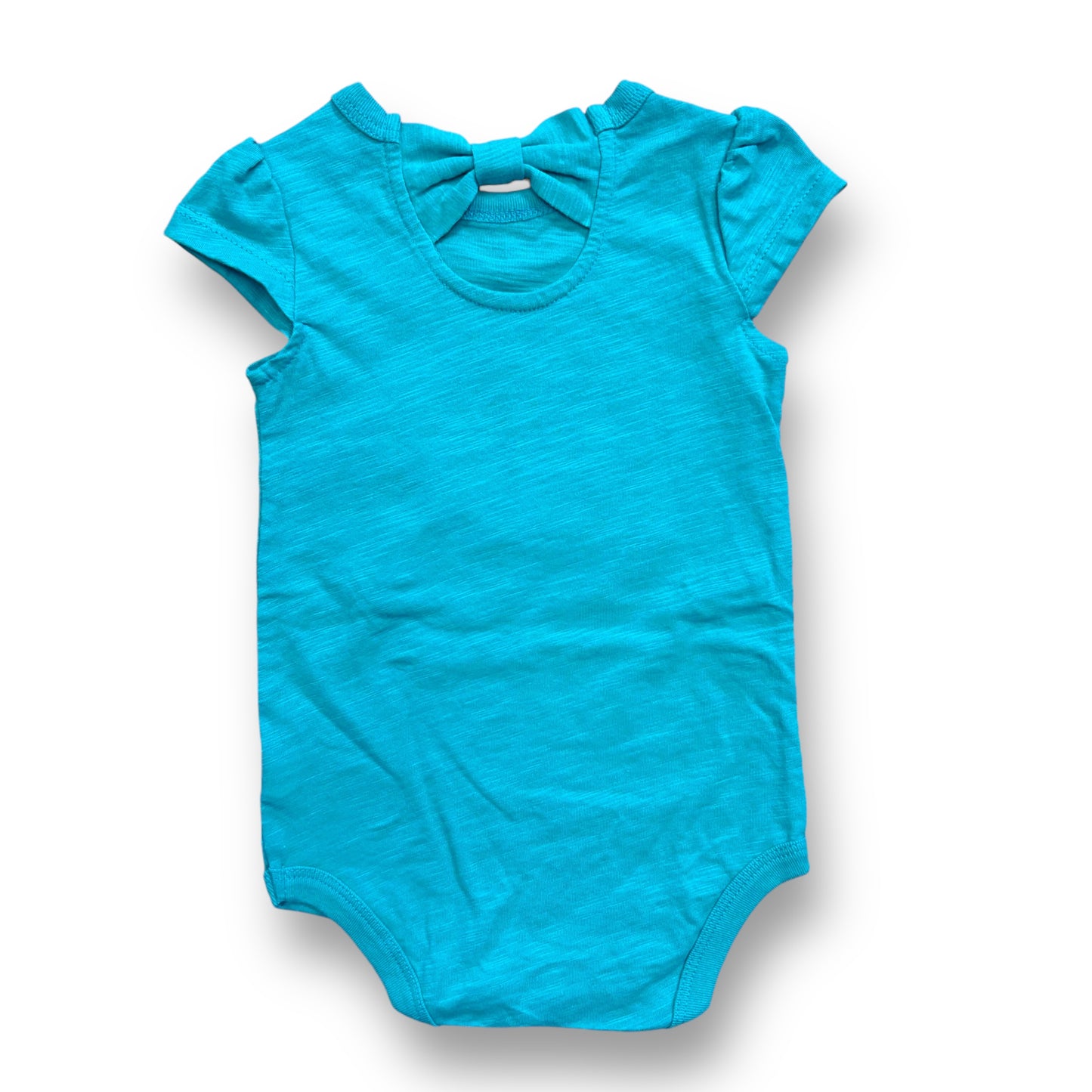 Girls Cherokee Size 6 Months Green Watermelon Short Sleeve Snap Bottom Bodysuit