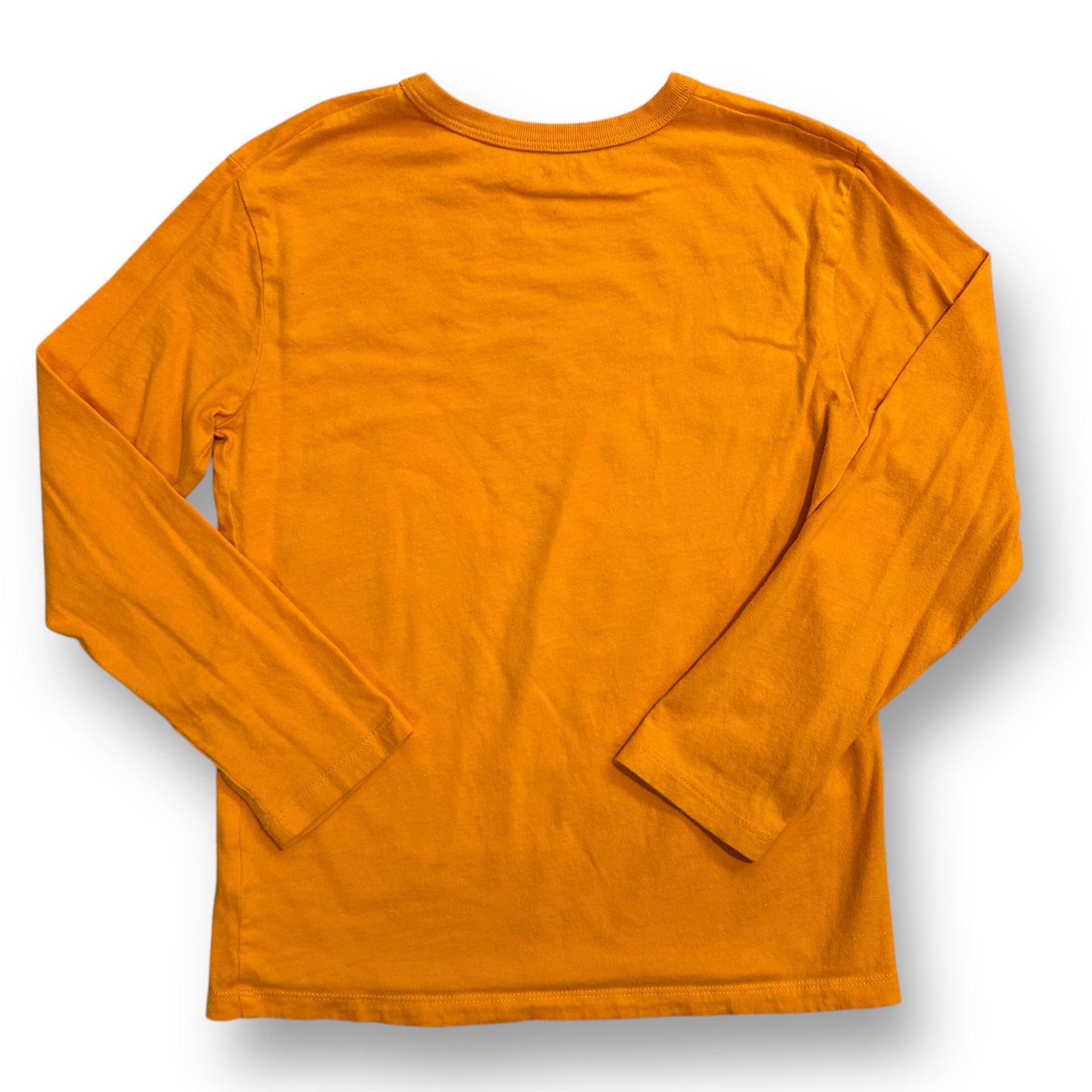 Children's Place Boys Size 7/8 Orange Long Sleeve Football Shirt