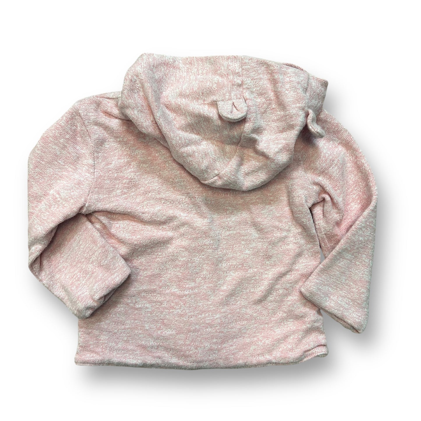 Baby Gap Girls Size 12-18 Months Light Pink Cotton Jacket with Teddy Bear Hood