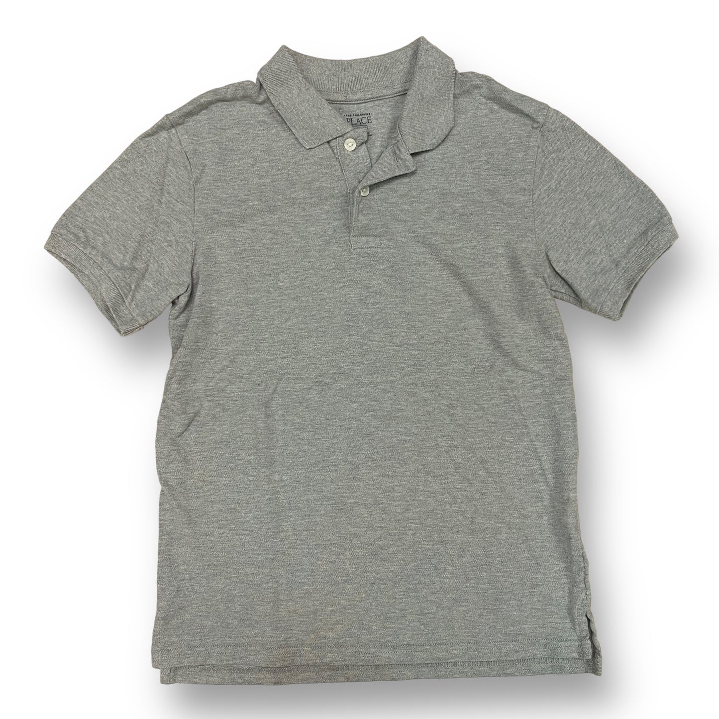 The Children's Place Boys Size 14 Youth Gray Short Sleeve Polo Shirt