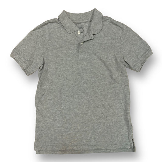 The Children's Place Boys Size 14 Youth Gray Short Sleeve Polo Shirt
