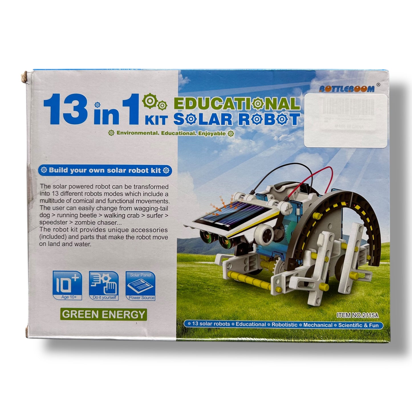 NEW! Build Your Own Mechanical 13-in-1 Educational Solar Robot Science Kit
