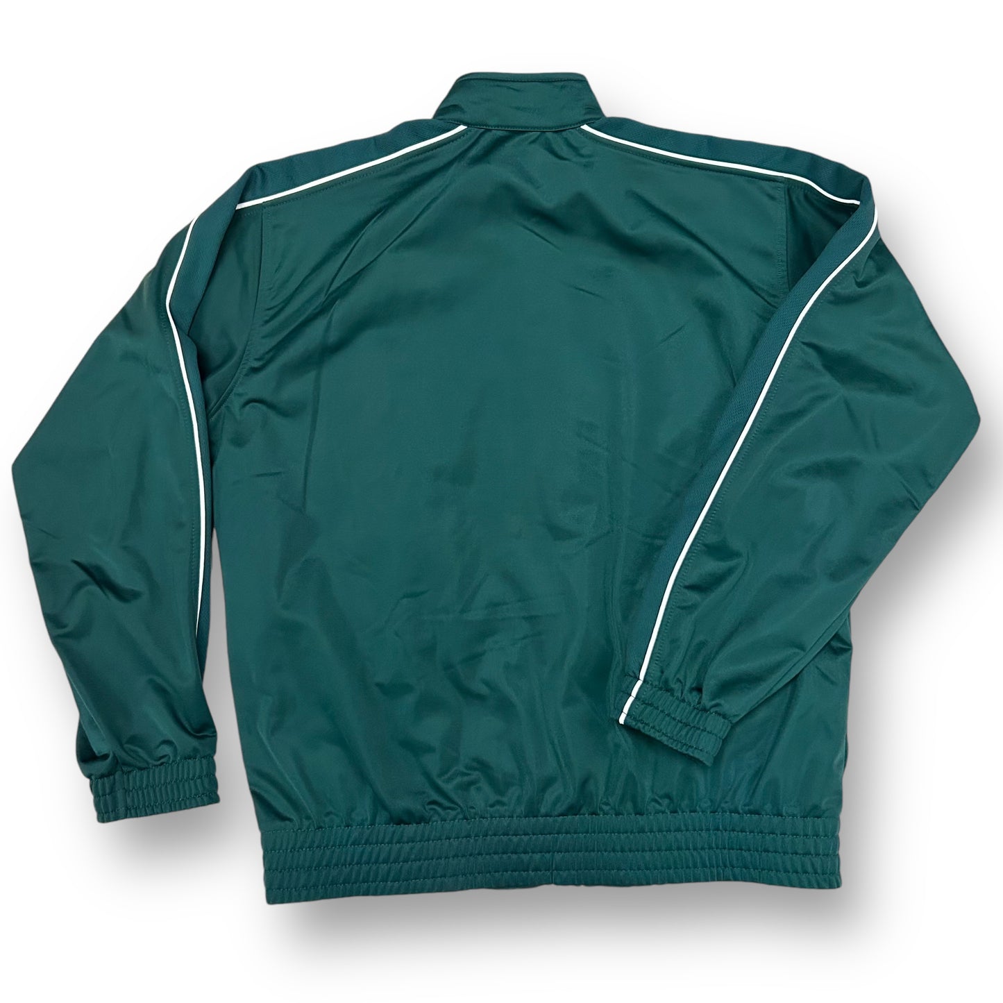 Youth Boys Size 14/16 M Green Full Zip Activewear Warm Up Jacket