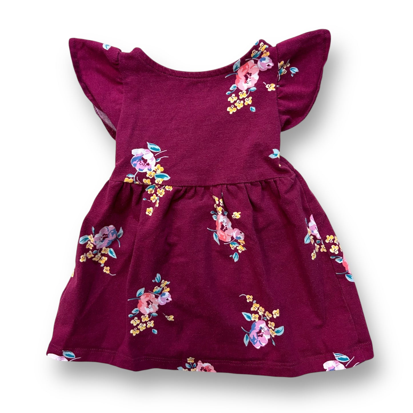 Carter's Baby Girl 2-Piece Size 6 Months Floral Flutter Sleeve Dress and Bloomer