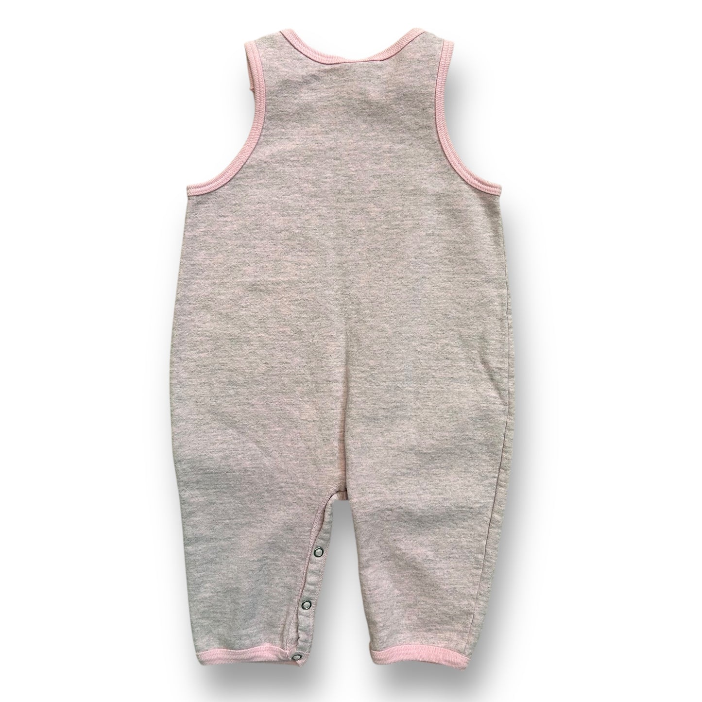 Girls Baby Sprockets Size 6-9 Months Snap Leg Pink Teddy Romper