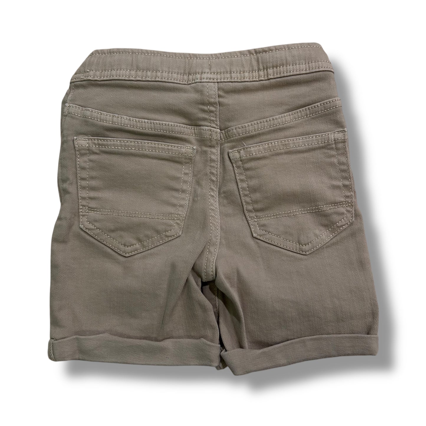 Boys Cat & Jack Size 3T Light Beige Denim Stretch Waist Shorts