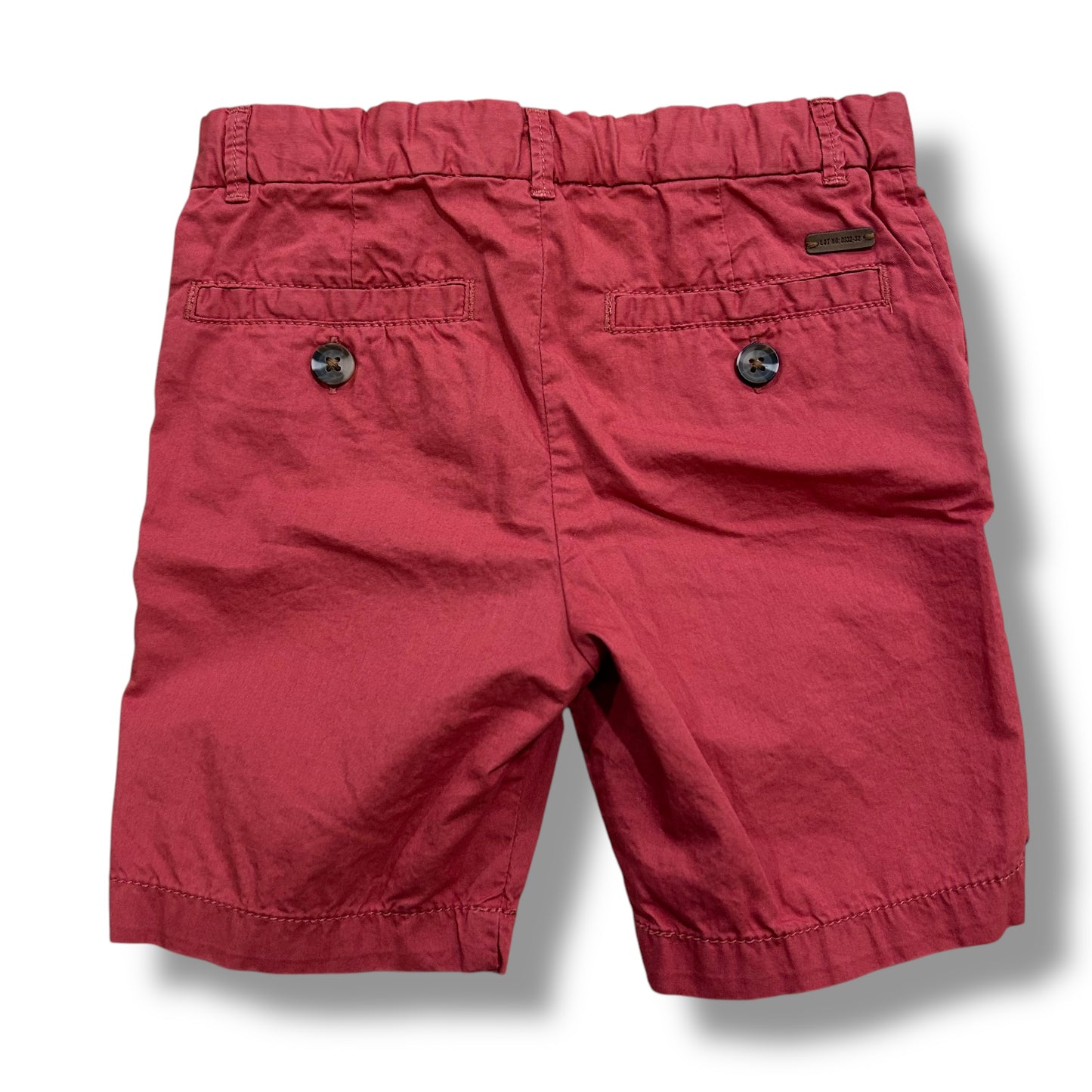 H&M Size 3-4Y Lightweight Adjustable Waist Khaki Shorts, Red