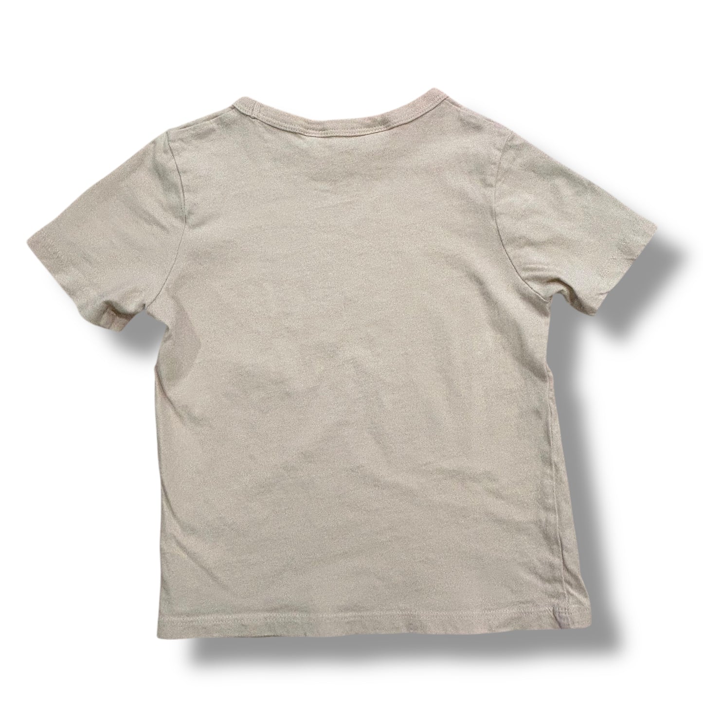 H&M Boys Size 3/4T Triceratops Dinosaur 100% Cotton Short Sleeve Shirt