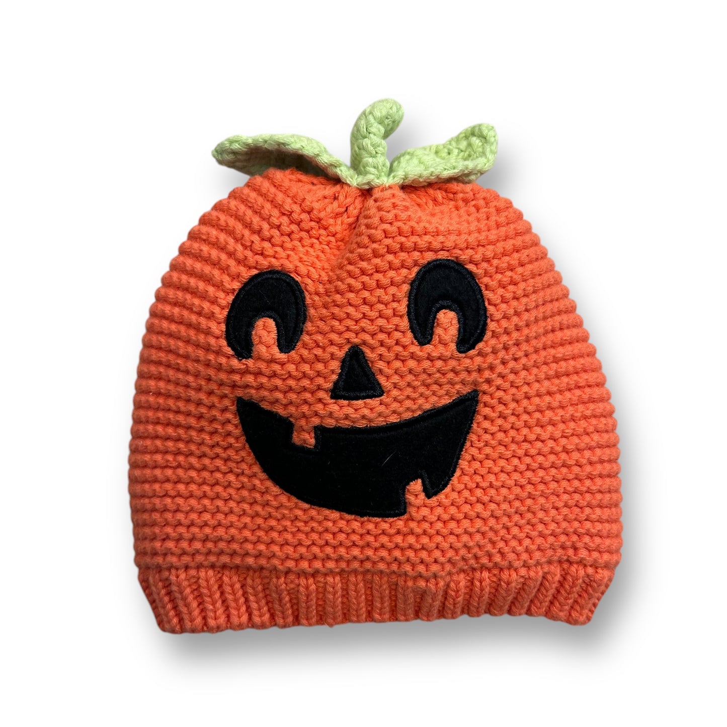 Carter's Baby Size 12-24 Months Pumpkin Hat Orange Knit Halloween Beanie