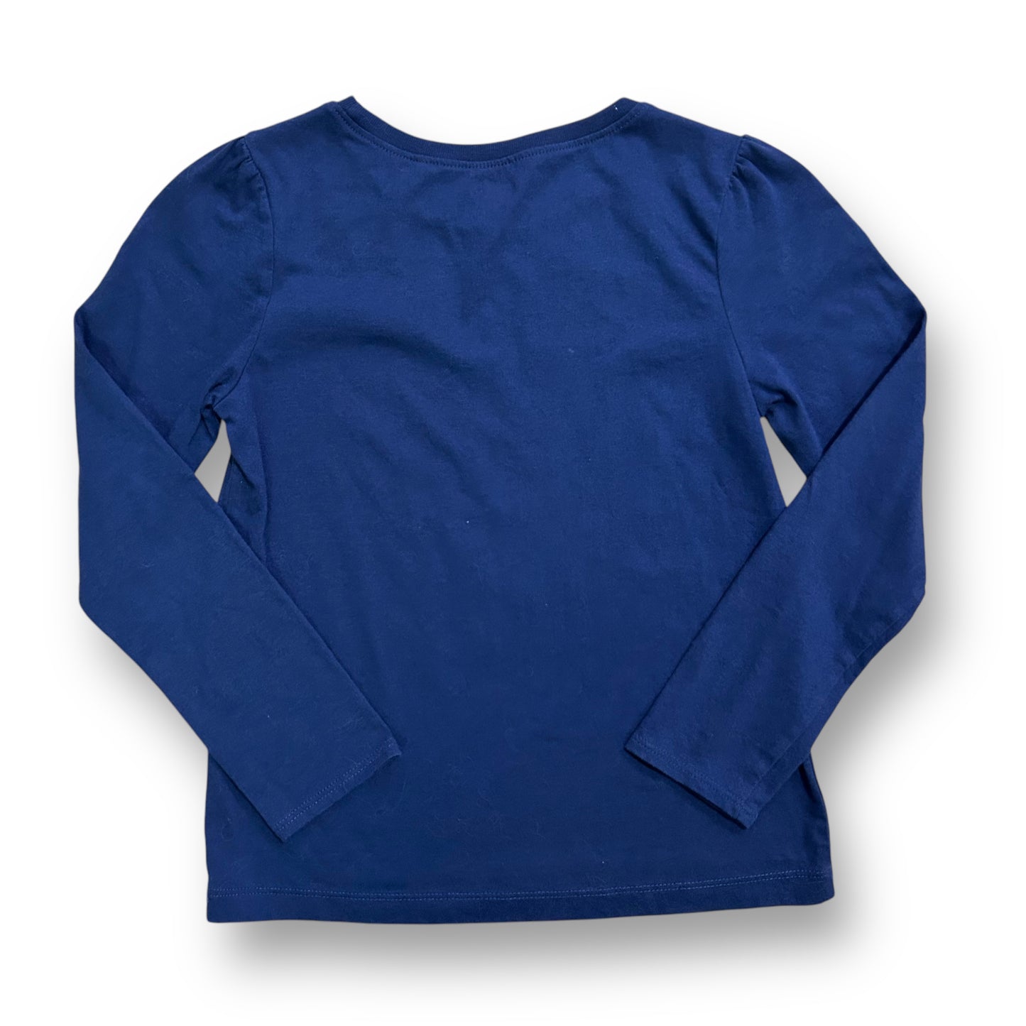 Crazy 8 Girls Size 7/8 Long Sleeve Navy Blue Dance Shirt