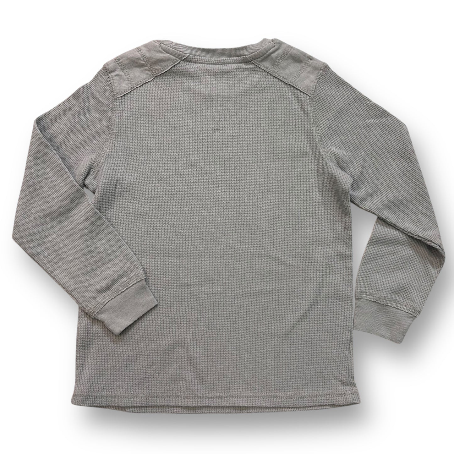 Epic Threads Boys Size 6 Gray Long Sleeve Thermal Christmas Dinosaur Shirt