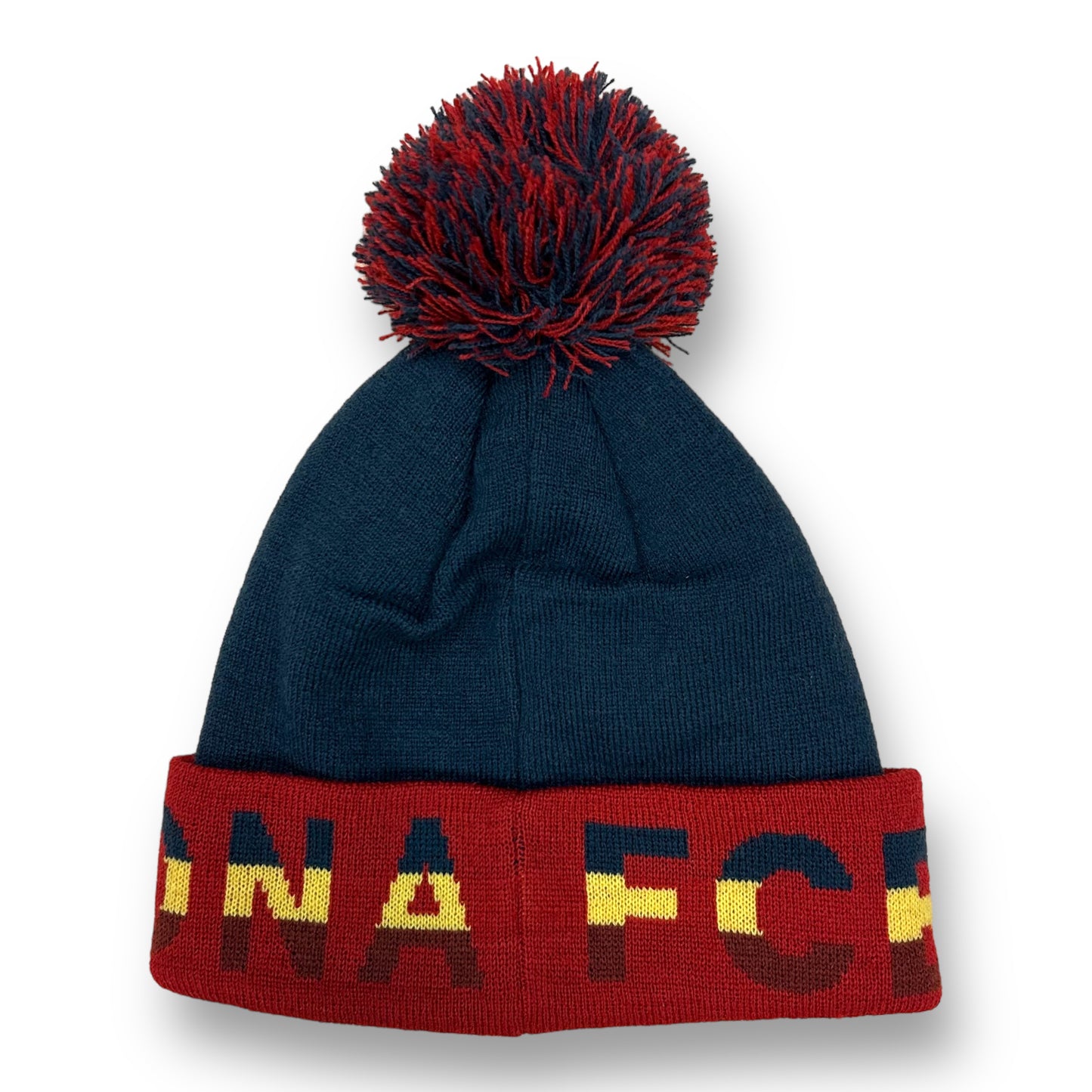 FC Barcelona FCB Official Soccer Pom Beanie Youth Winter Skull Patch