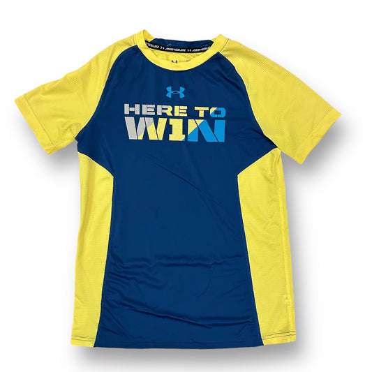 Under Armour Youth Boy Size 12/14 YLG Heatgear Short Sleeve Performance Tee