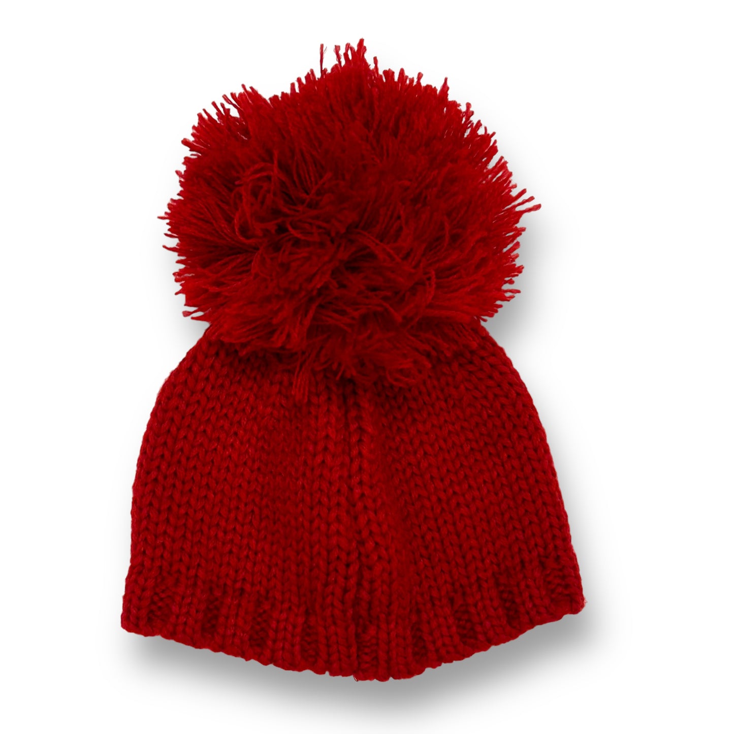 Baby Boy Knit Beanie Size 0-6 Months Red Reindeer Toboggan Christmas Hat