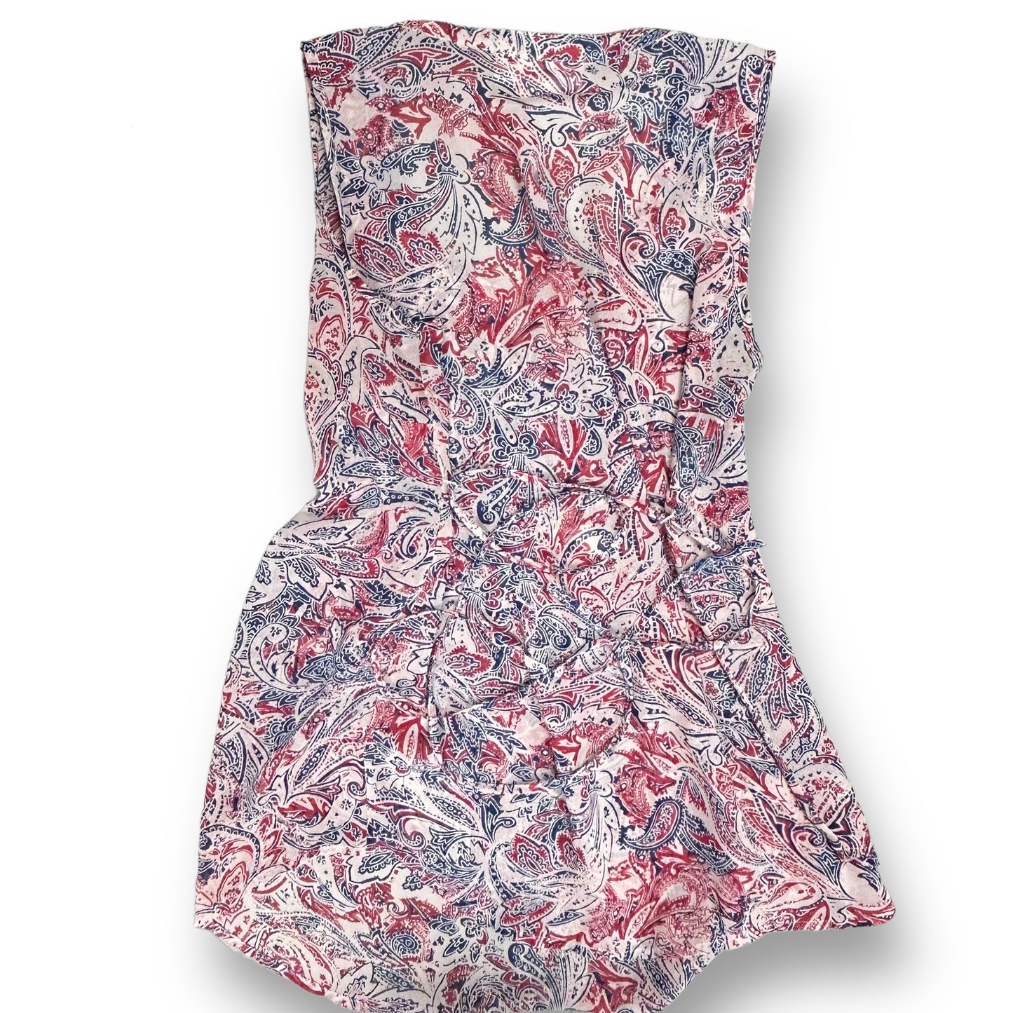 Motherhood Size Small Maternity Blouse Sheer Sleeveless Pink Floral Print Top