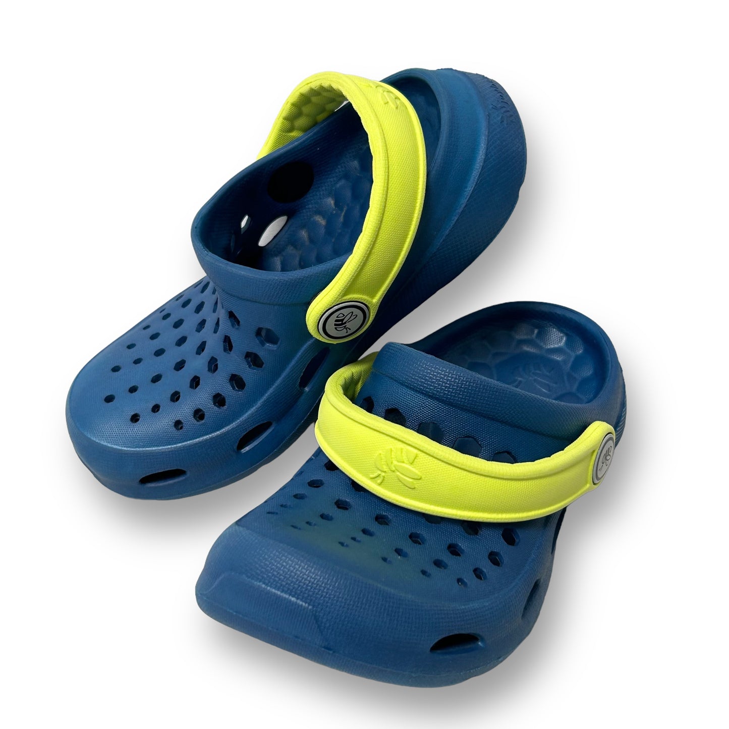 Boys Size 10/11 Blue Slide-On Kids Crocs Style Active Clog Sandal