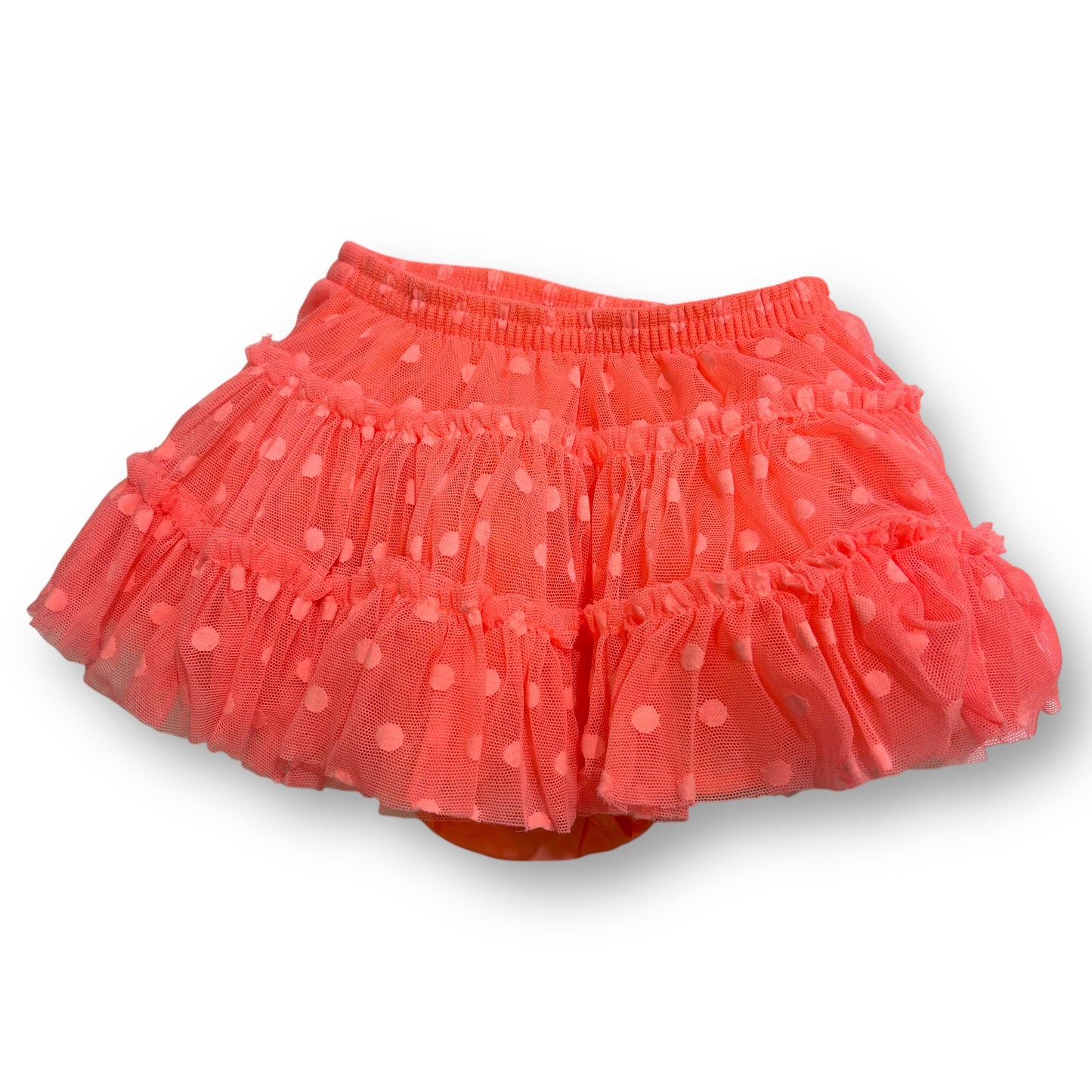 Baby Girl Size 12 Months 2-Pc Orange Tutu Skirt & Bloomers with Elastic Waist