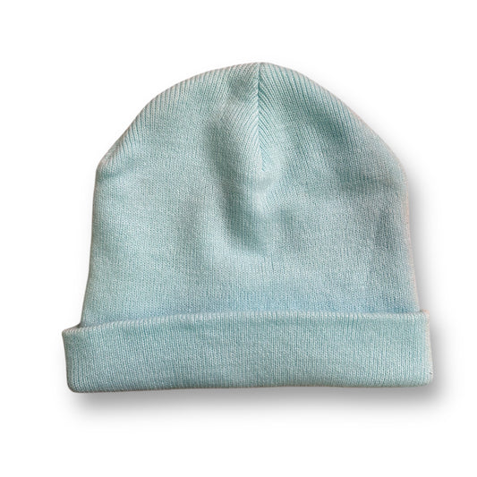 Youth Girls Winter Beanie Aqua Blue Knit Hat, One Size Fits All