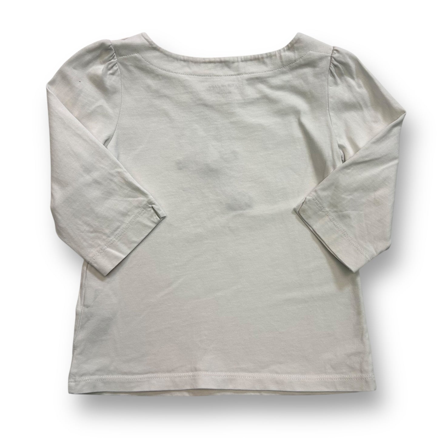 Janie and Jack Girls Size 4 Long Sleeves White Top