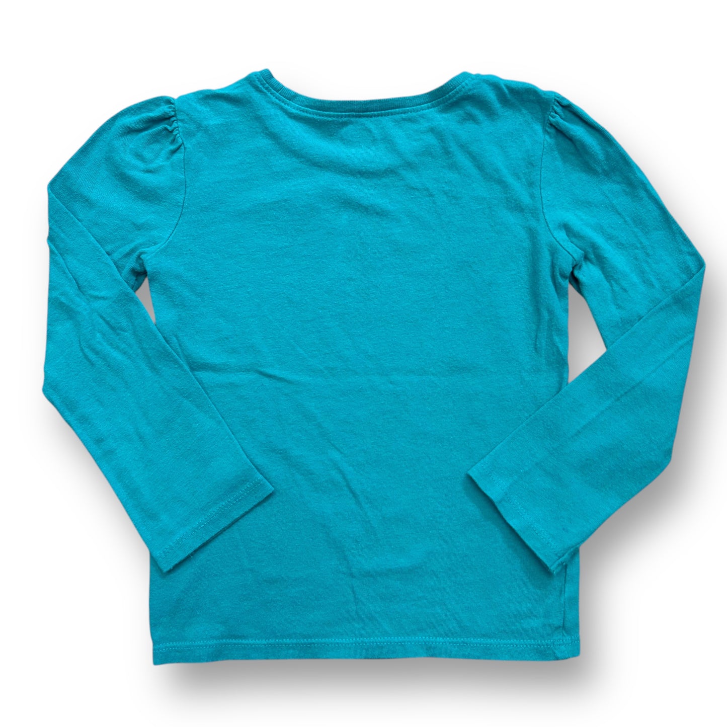 Old Navy 4T Girls Christmas Shirt Laughing All the Way Green Long Sleeve Tee