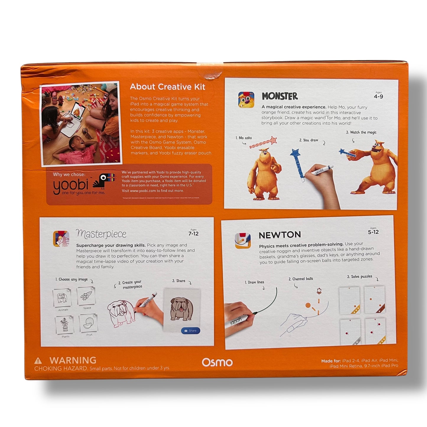 NEW! Osmo Creative Starter Kit for iPad - 3 Educational STEM Games for Ages 5-10
