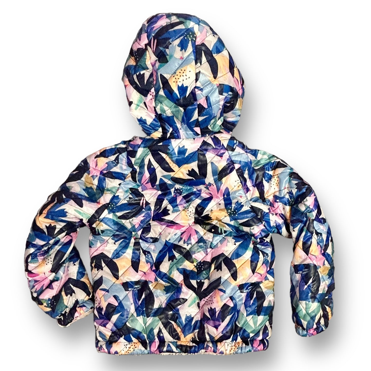 Catimini Boutique Girls Size 4 Puffer Jacket Sherpa Lined Winter Coat with Hood