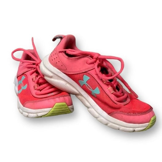 Kids Under Armour Sneaker Girls Size 3.5 Youth Pink Athletic Tennis Shoes