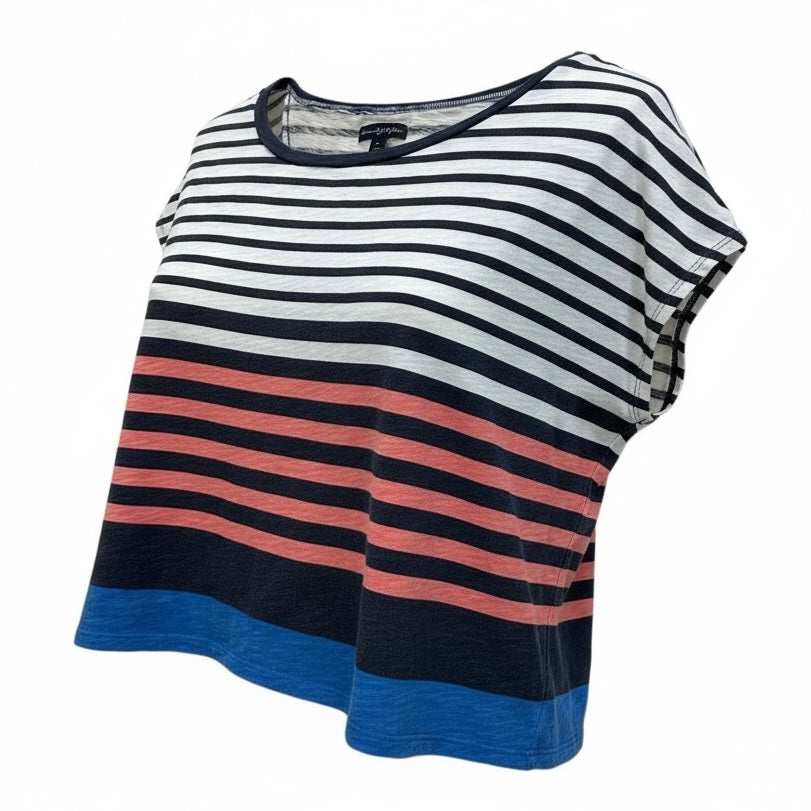 American Eagle Size Small Top Women's Loose Fit Short Sleeve Cropped Shirt