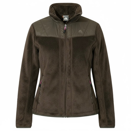 Women’s Nike Jacket Size Medium Full Zip Brown Fleece with Pockets