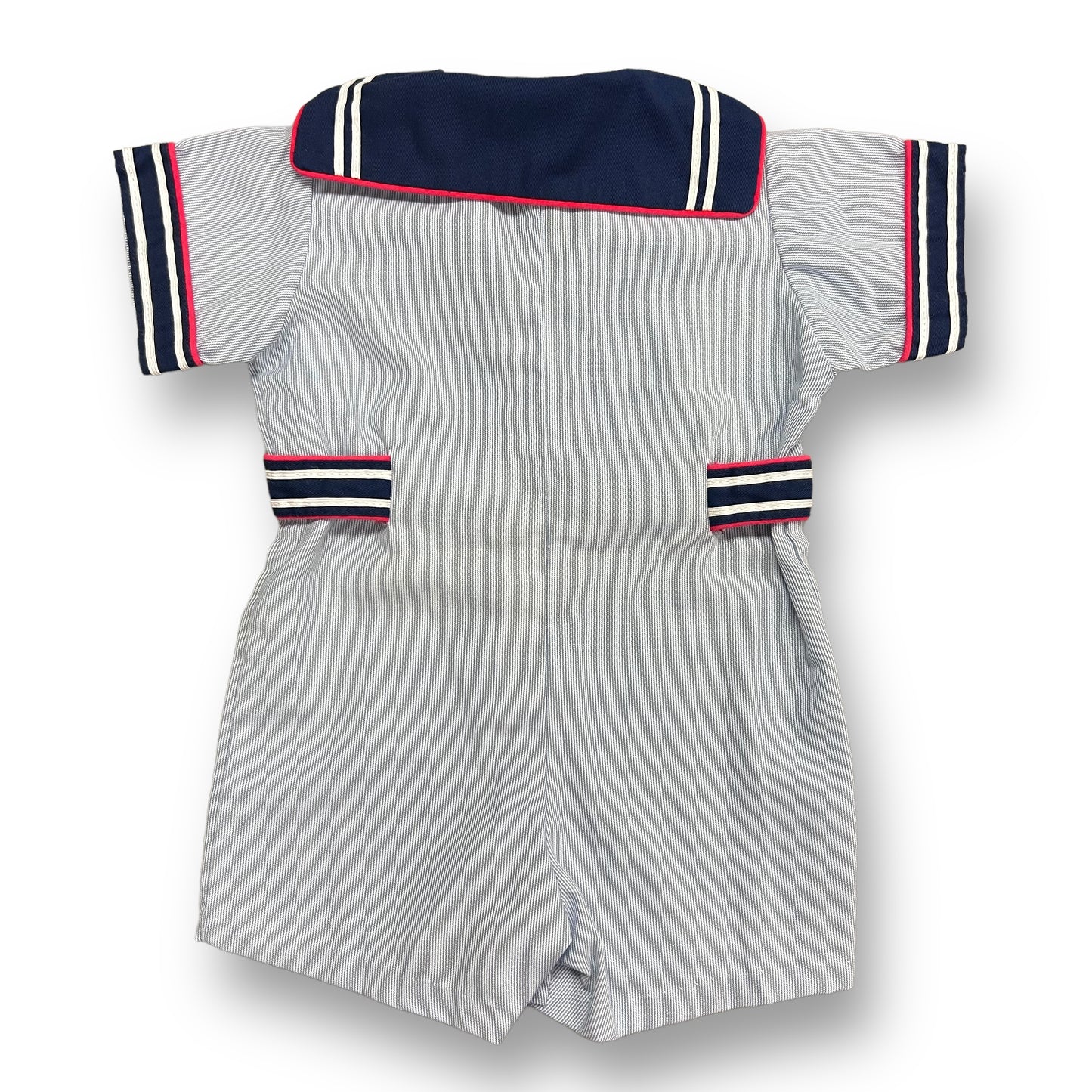 Boys Size 18 Months Boutique Romper Snap-Bottom Sailor Outfit