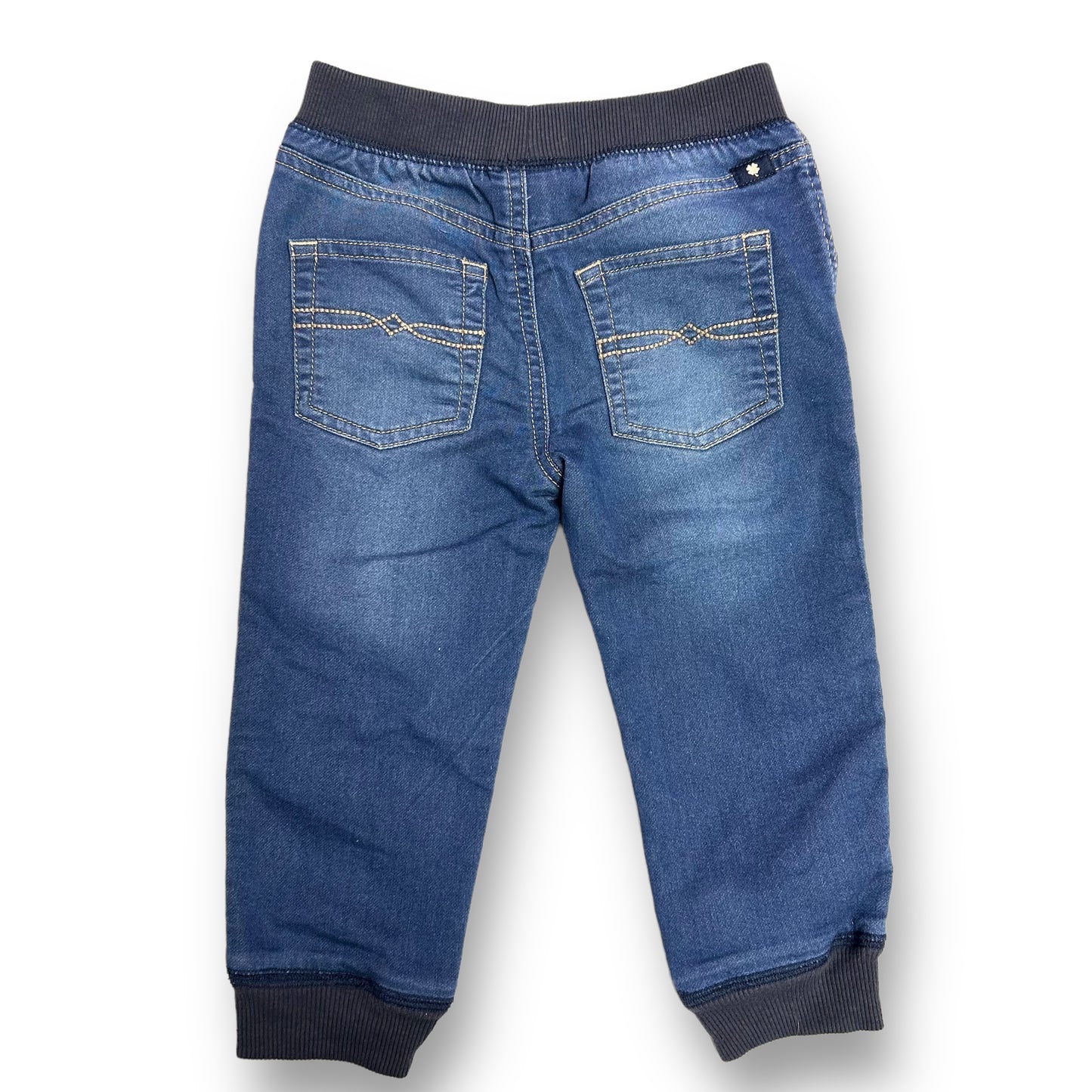 Lucky Brand Jeans Toddler Boys Size 24 Months Elastic Band Denim Joggers