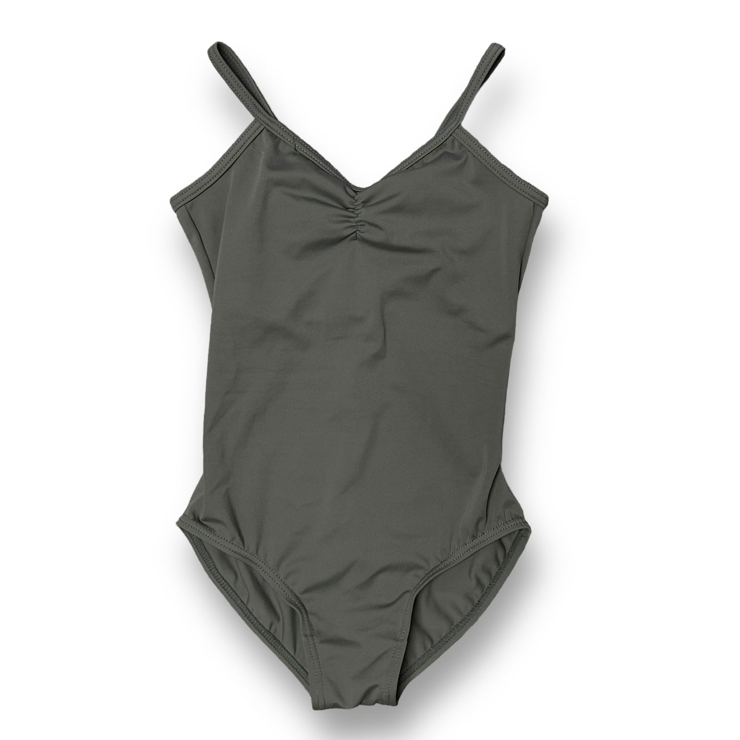 Balera IC Girls Size 7/8 Classic Style Gray Sleeveless Dance Gymnastics Leotard