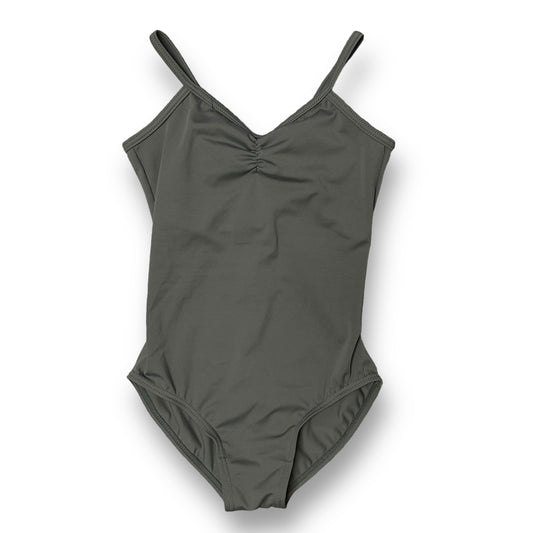 Balera IC Girls Size 7/8 Classic Style Gray Sleeveless Dance Gymnastics Leotard