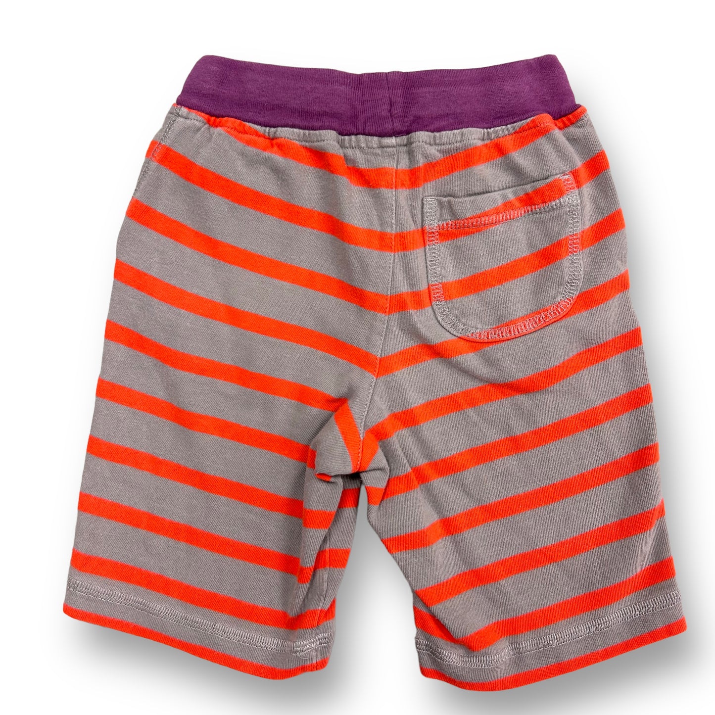 Boys Mini Boden Size 3 Gray Striped Sweat Shorts