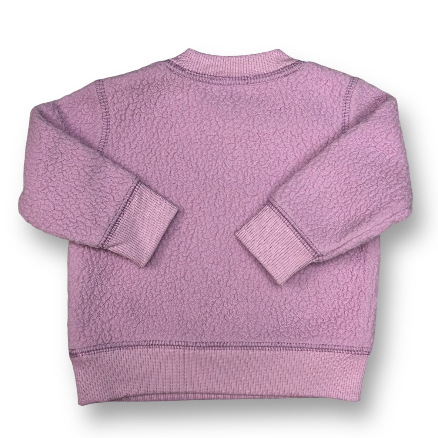 Baby Girl Cat & Jack Size 0-3 Months Purple Sherpa Pullover Sweatshirt