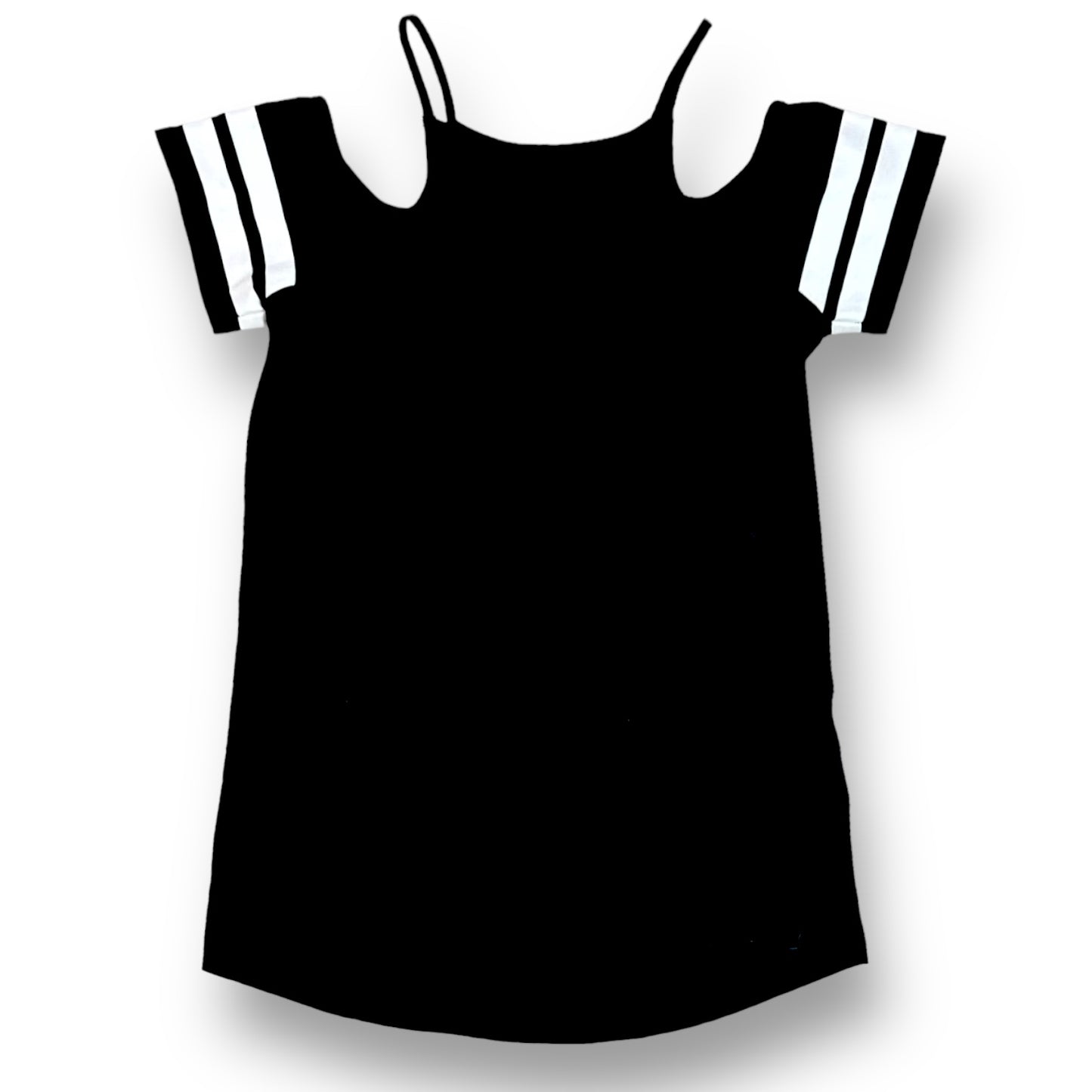 Forever 21 Youth Girl Size 10 Black Cold Shoulder Shirt