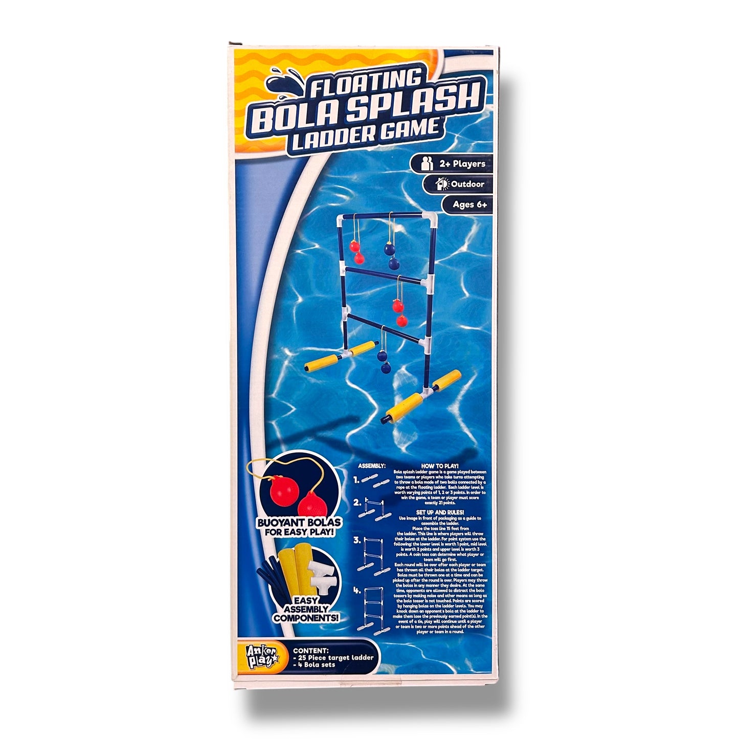 NEW! Swimming Pool Ladder Ball Game Floating Toss and Splash Water Game