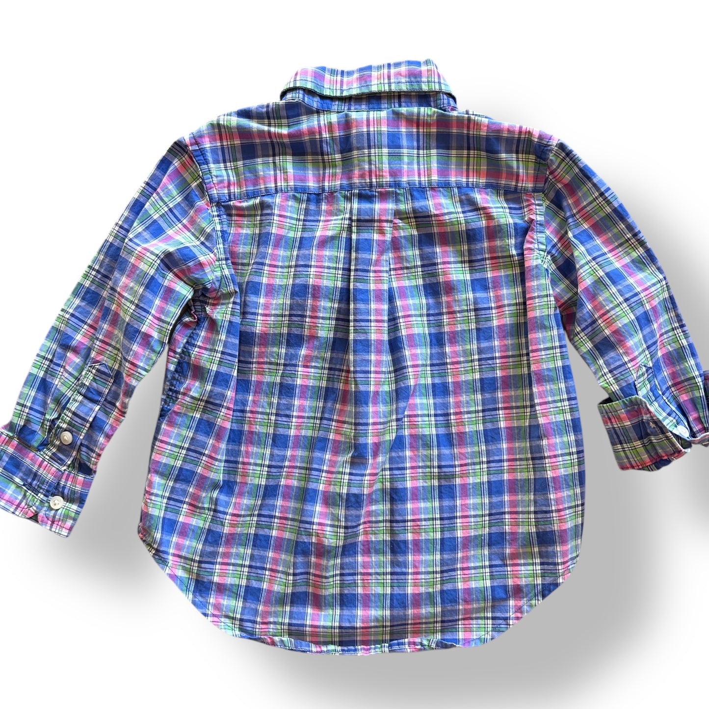 Polo Ralph Lauren Boys Size 2T Long Sleeve Plaid Button Down Shirt