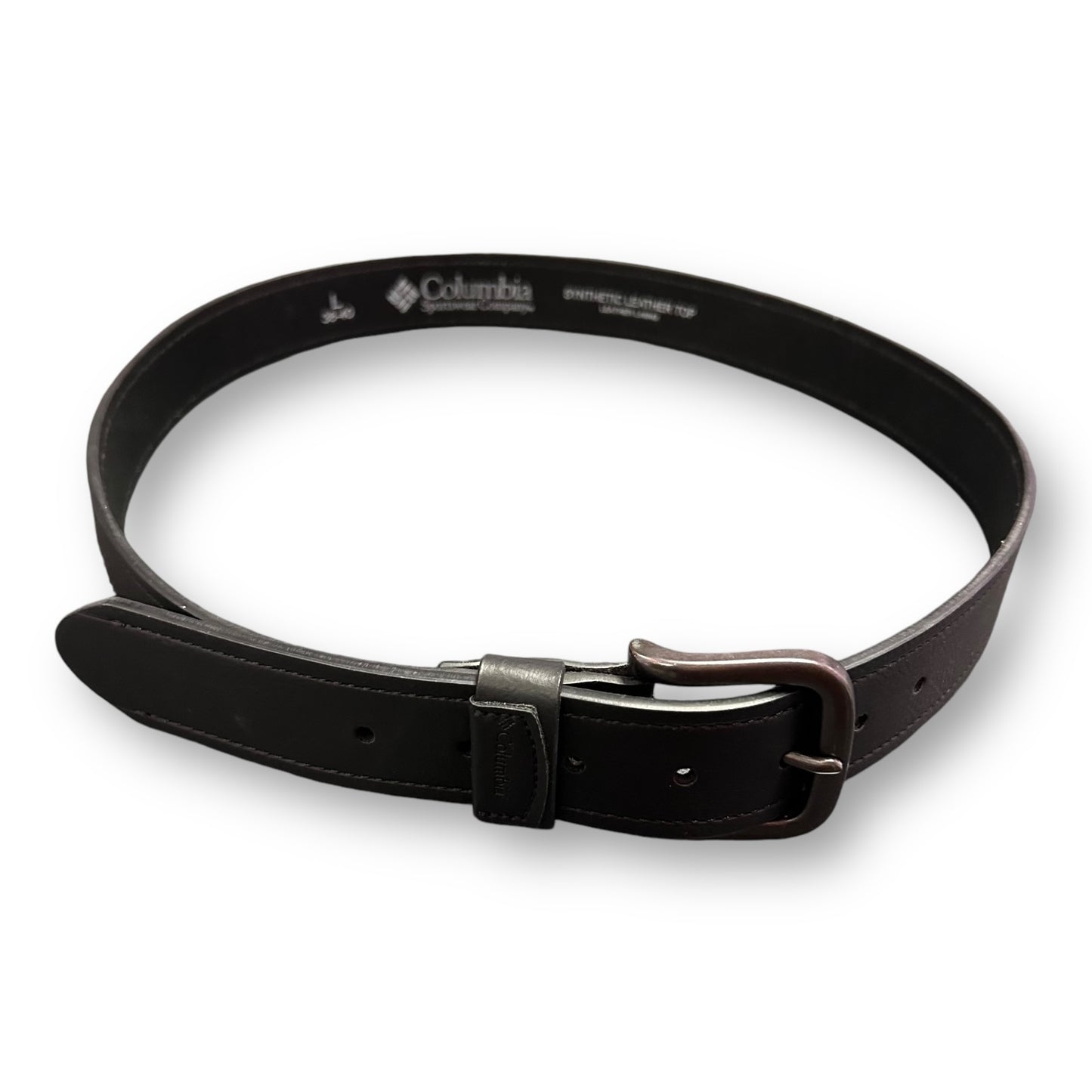 Columbia Sportswear Men's Black Leather Belt Size 38-40 L