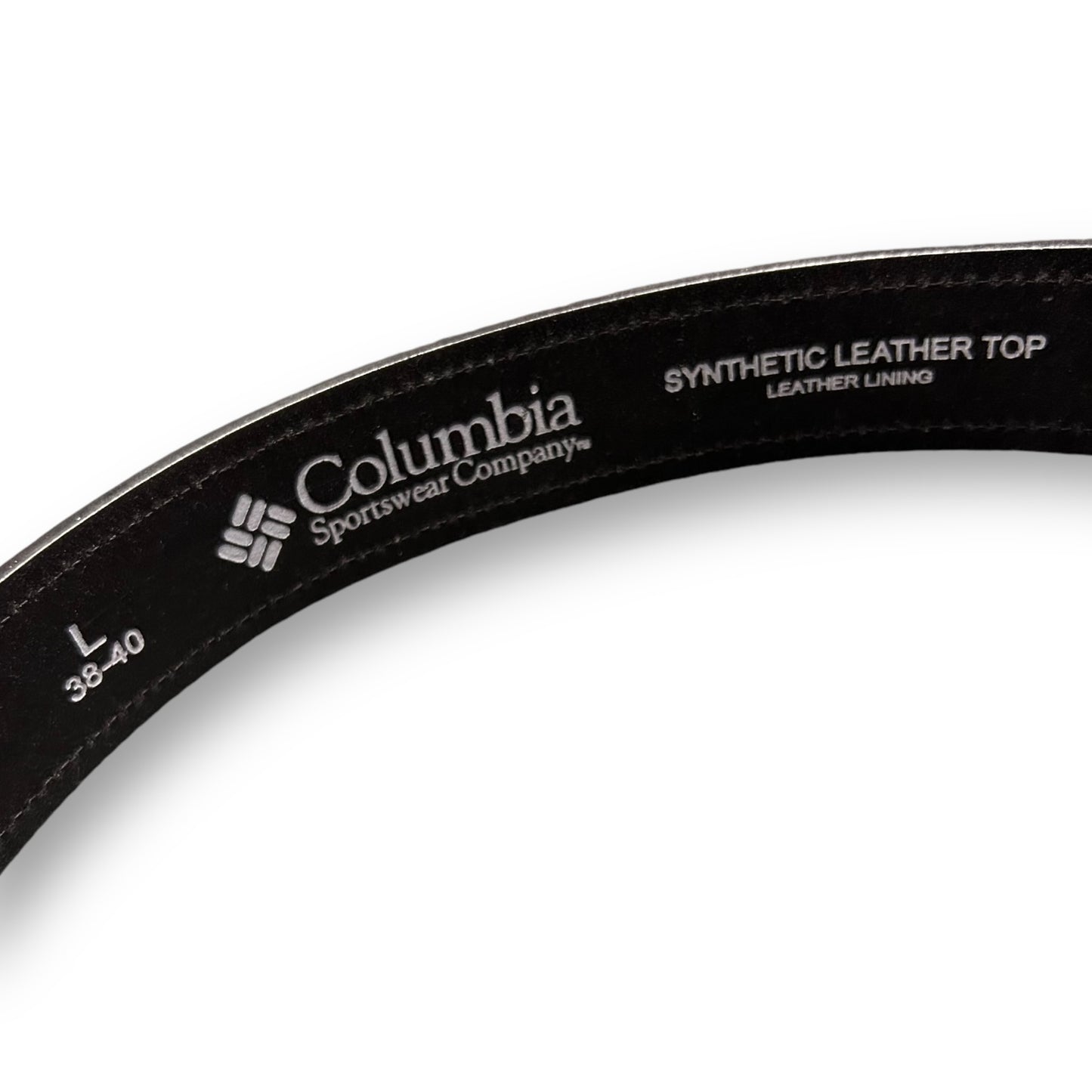 Columbia Sportswear Men's Black Leather Belt Size 38-40 L