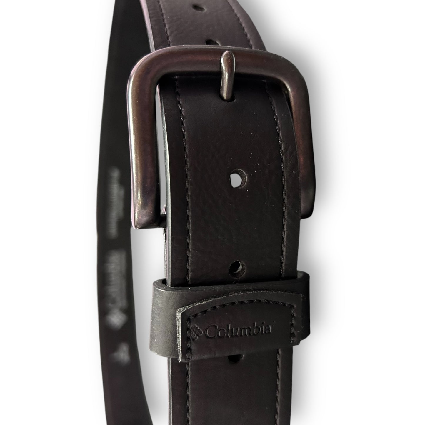 Columbia Sportswear Men's Black Leather Belt Size 38-40 L