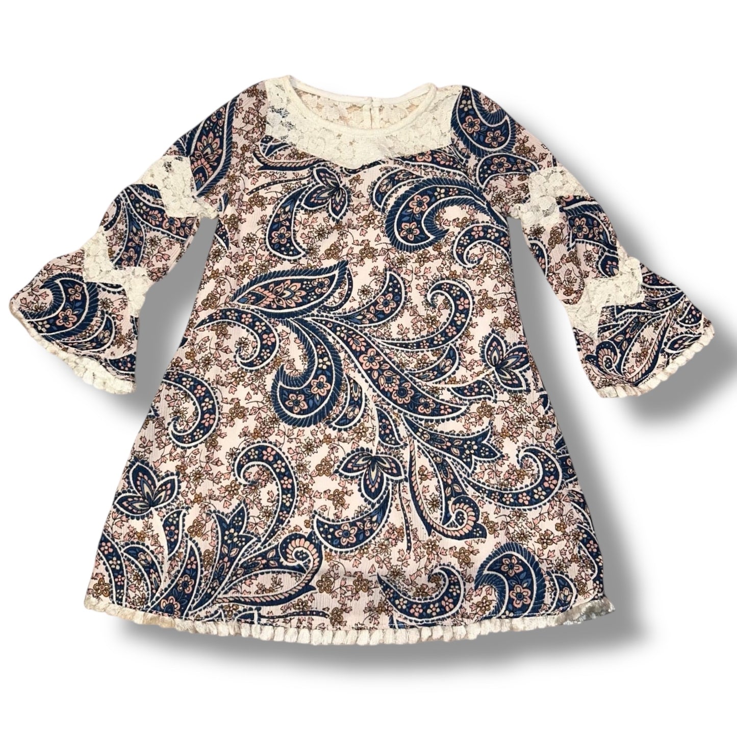 Rare Editions Girls Size 4 Long Sleeve Full Length Babydoll Blouse