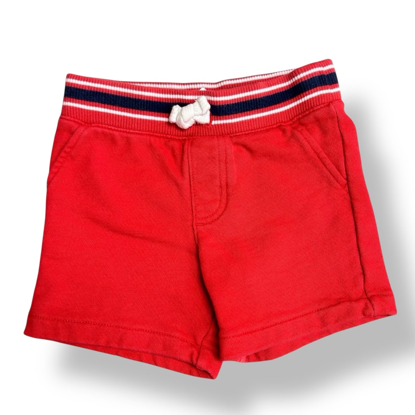 Carter's Toddler Shorts Boys Size 18 Months Elastic Waist Red Cotton Shorts