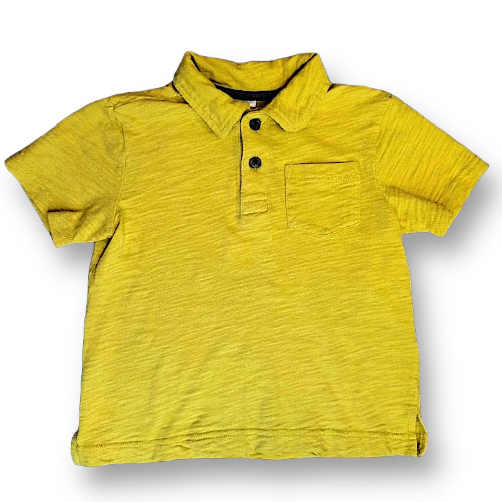 Gymboree Boys Size 4 Yellow Short Sleeve Polo Shirt with Pocket