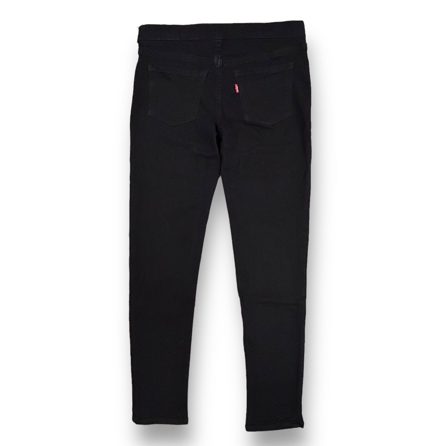 Levi's Youth Girls Size 12 Jeans Adjustable Waist Pull-On Black Denim Jegging