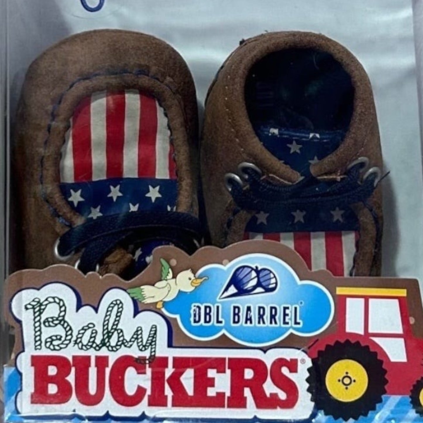 NEW! Baby Buckers DBL BARREL Size 0 USA Lincoln Bootie Newborn Soft Sole Shoe