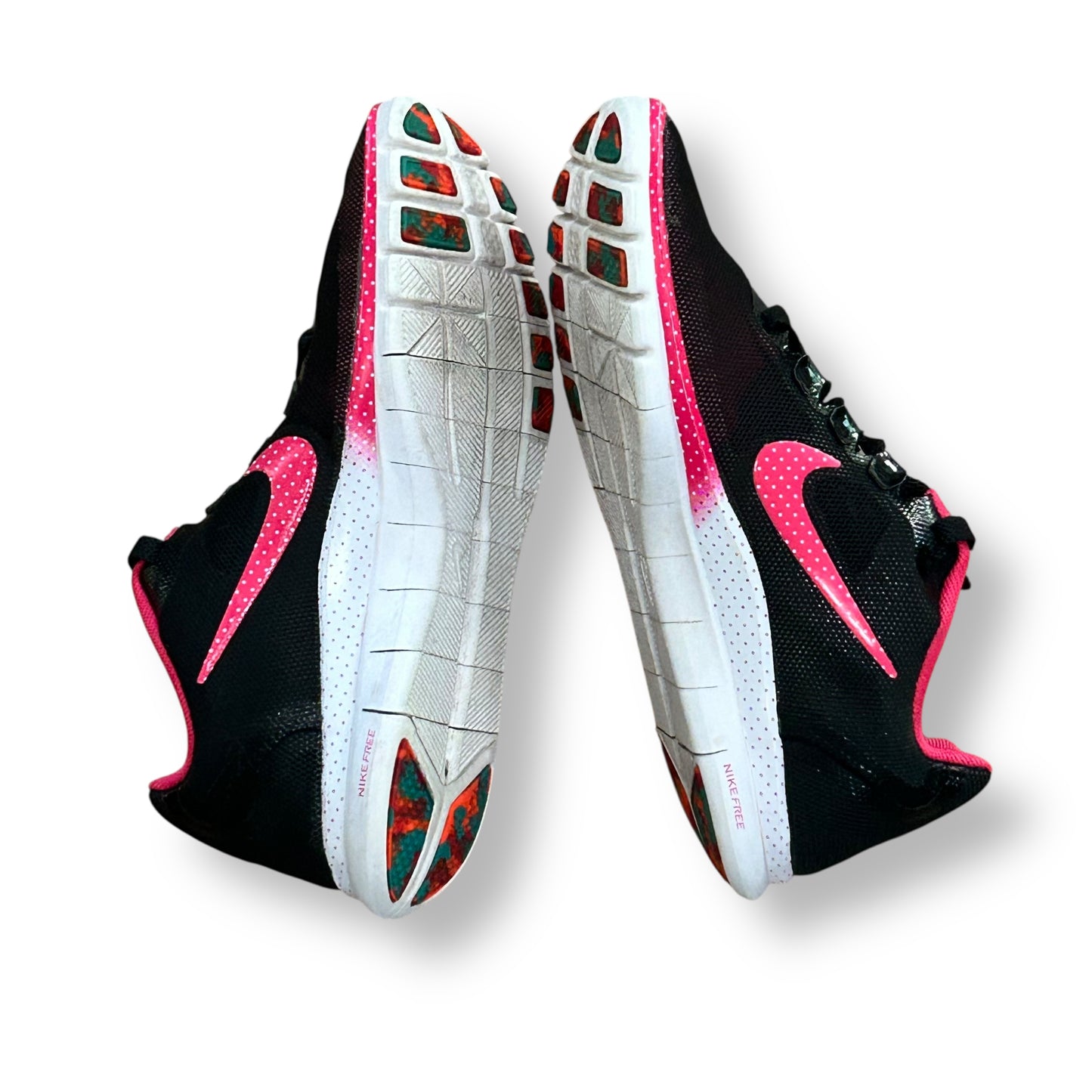 Nike Sneakers Women’s Size 7 Lightweight Running Shoes Pink & Black Tennis Shoes