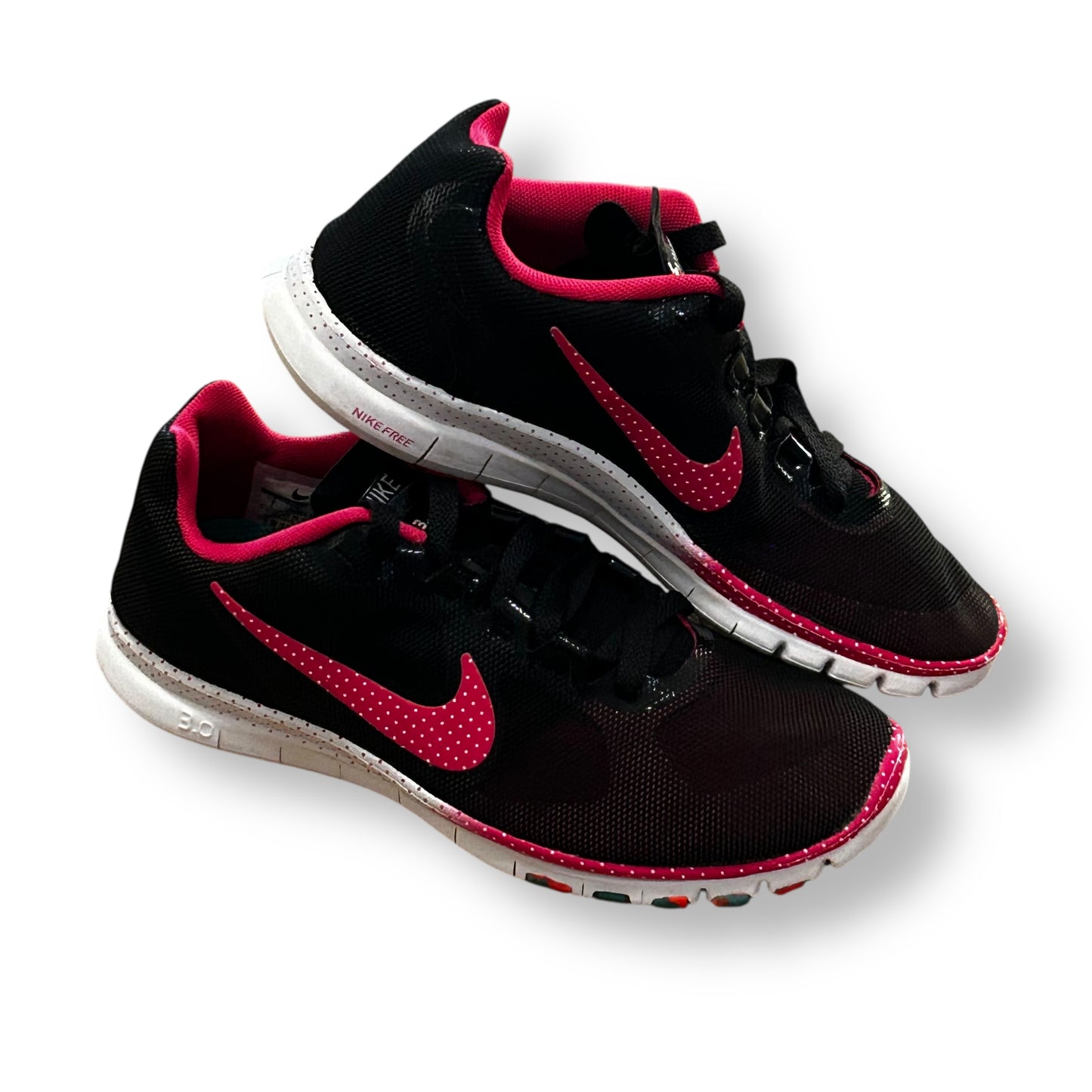 Nike Sneakers Women’s Size 7 Lightweight Running Shoes Pink & Black Tennis Shoes