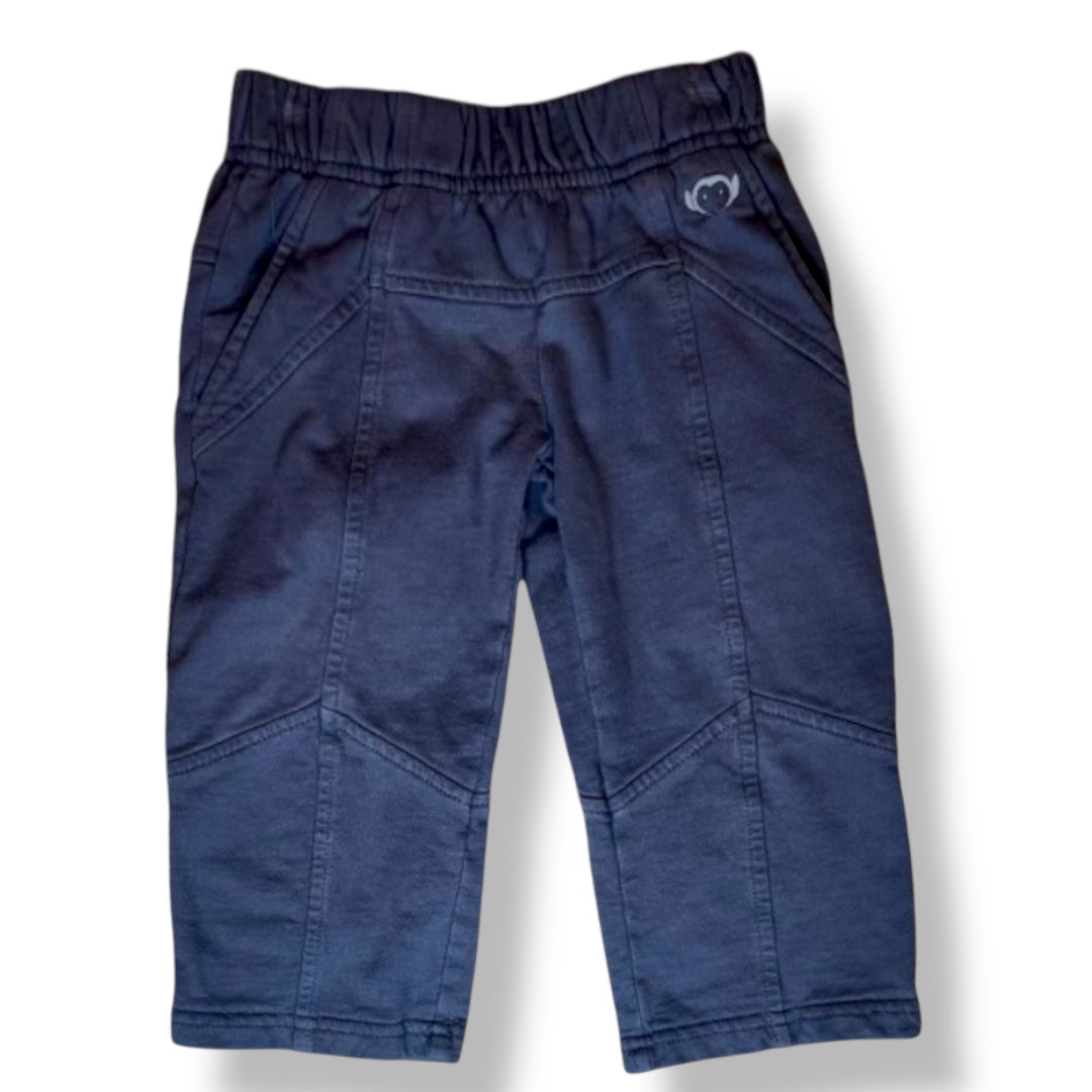 Gray children's pants on a white background