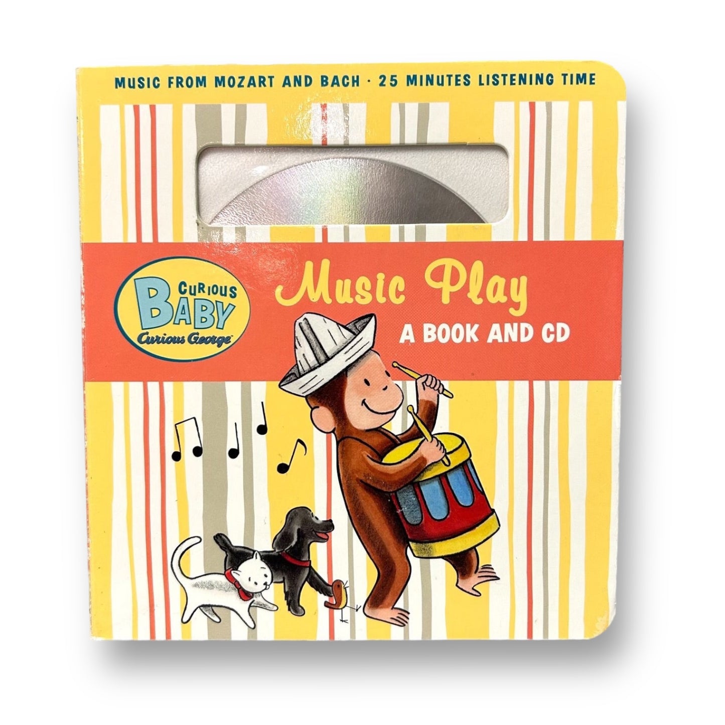 Curious George Music Play Read Along Board Book & CD